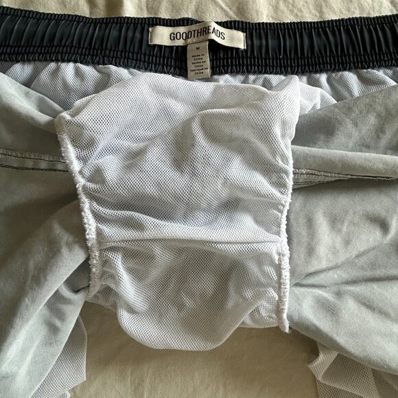 Goodthreads Men's 7" Swim Trunk Black Medium Beach Pool Swimming Poly Cotton - Picture 10 of 10